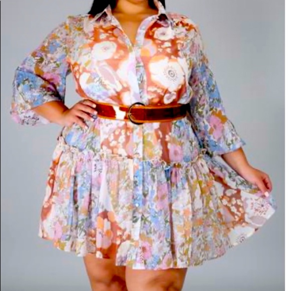 Plus Size Women Chicly Dress
